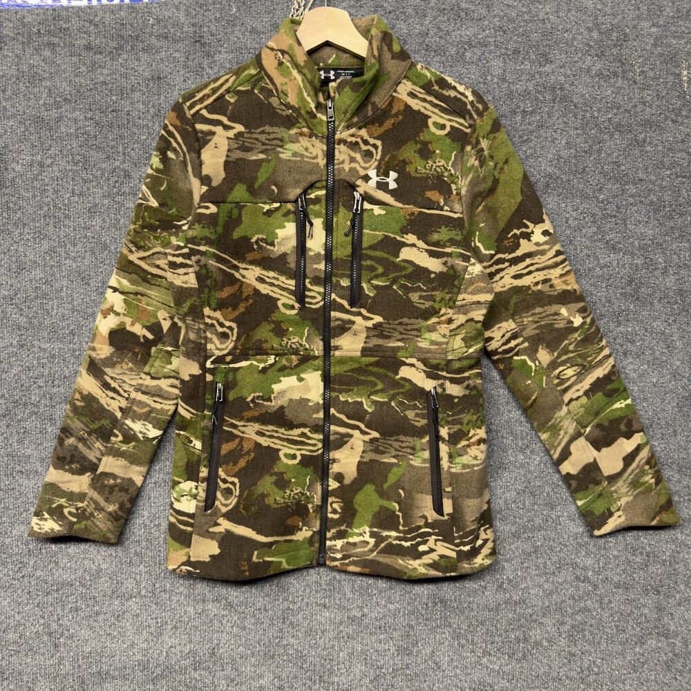 Under Armour Cold Gear Stealth Wool Blend Control Jacket Camo Women’s S Hunting